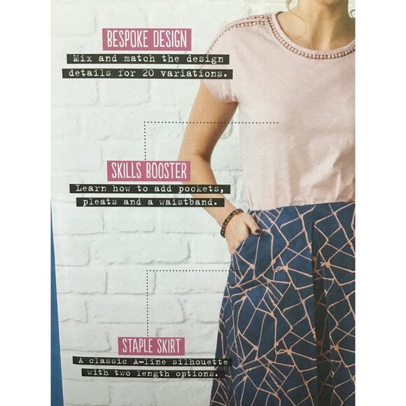 Misses Skirt Pattern UNCUT The Kelham Skirt Size 2 - 18 - Picture 3 of 6